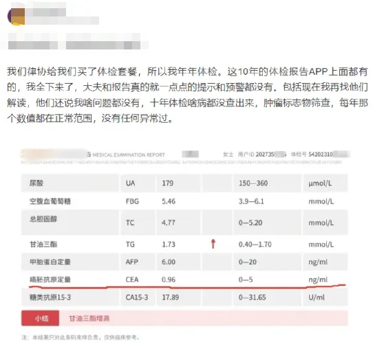 新手配资 体检10年未提示癌症风险, 体检机构是否应负责?